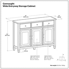 Connaught - Wide Entryway Storage Cabinet