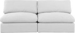 Comfy - Linen Modular Armless Sofa 2 Seats