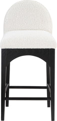 Waldorf - Boucle Stool With Black Legs