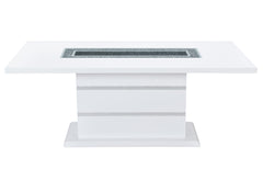 Monaco - 7 Piece Dining Room Set (Dining Table And 6 Monaco Dining Chairs) - White