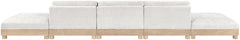 Turin - Chenille Fabric Upholstered Modular Sectional - White