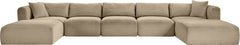 Shaggy - Fabric 7 Piece Modular Sectional With 2 Ottomans