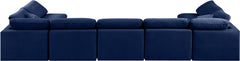 Indulge - Velvet 7 Piece Modular U-Shaped Sectional
