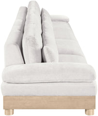 Turin - Chenille Fabric Upholstered Modular Sectional - White