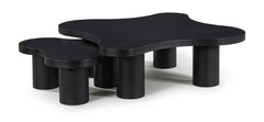 Cove - Oak Veneer And Solid Wood 2 Piece Coffee Table