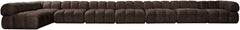 Orin - Velvet Performance Fabric Upholstered 8 Piece L-Shaped Sectional