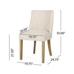 Classic Fabric Dining Chair (Set of 2) - Beige