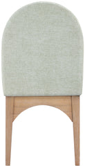 Waldorf - Chenille Dining Side Chair With Natural Legs