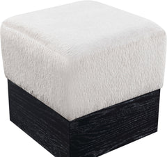 Havre - Ottoman / Stool With Black Base