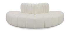 Arc - Faux Leather 4 Piece Modular Sofa