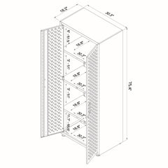 Fortress - Tall Garage Cabinet