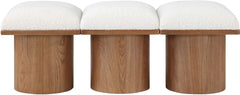 Pavilion - 3 Piece Modular Bench With Brown Base