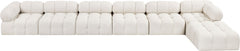 Ames - 7 Piece Boucle Fabric Modular L-Shaped Sectional