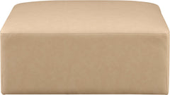 Cube - Ottoman - Tan
