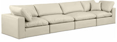 Comfy - Faux Leather Modular Sofa 4 Seats