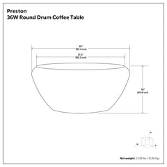 Preston - Coffee Table - Antique Gold
