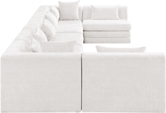 Stellar - 7 Piece Chenille Fabric Upholstered Modular Sectional