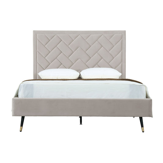 Crosby - Bed With Upholstered Headboard And Slats