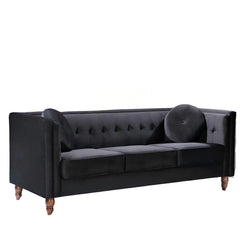 Chesterfield Sofa With Square Arms For Living Room