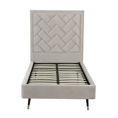 Crosby - Bed With Upholstered Headboard And Slats