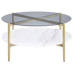 Jonelle - Round Glass Top Table
