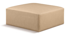 Cube - Ottoman - Tan