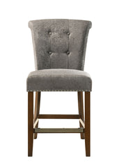 Auggie - 20.5" Fabric Counter Height Chair With Nailhead Trim