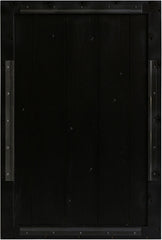 Element - 50" Mango Wood 4 Piece Wall Art - Natural / Black