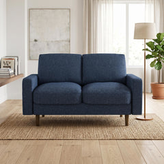 2 Seat Loveseat Sofa, Loose Back Cushion For Living Room