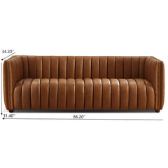 April - Mid-Century Modern Luxury Tight Back Boucle Couch