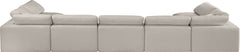 Comfy - 7 Piece Linen Modular Armless Sectional