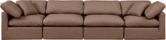 Indulge - Faux Leather 4 Seat Modular Sofa