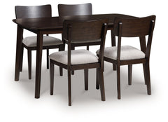 Mallenette - Merlot - Dining Room Table Set (Set of 5)