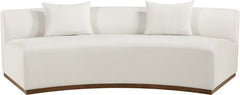 Avanti - 104" Chenille Fabric Upholstered Sofa