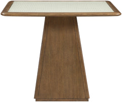Atrium - Glass Top And Wood Base Dining Table