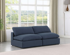 Comfy - Linen Modular Armless Sofa 2 Seats