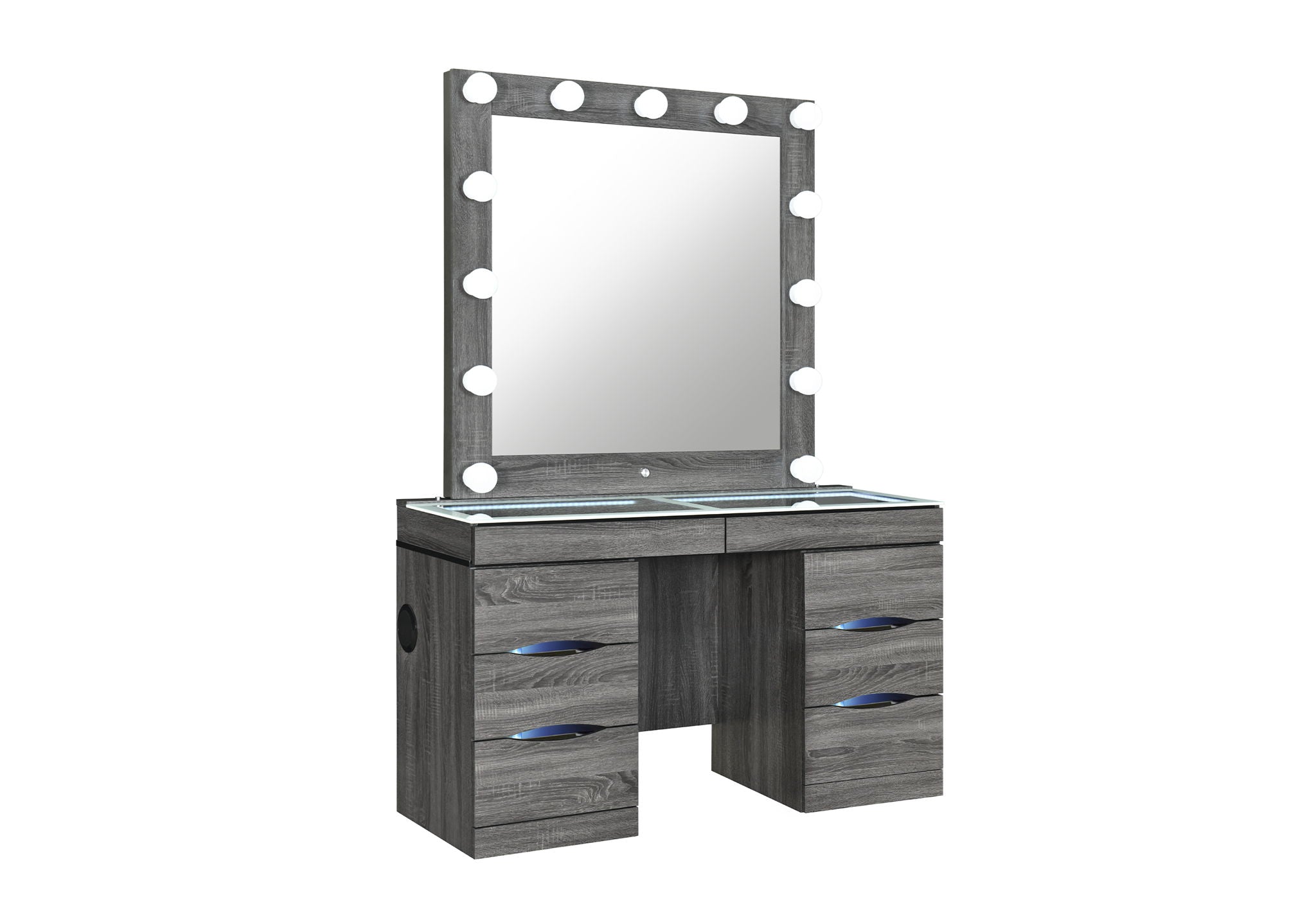 Lexi - Vanity With Speaker - Brown