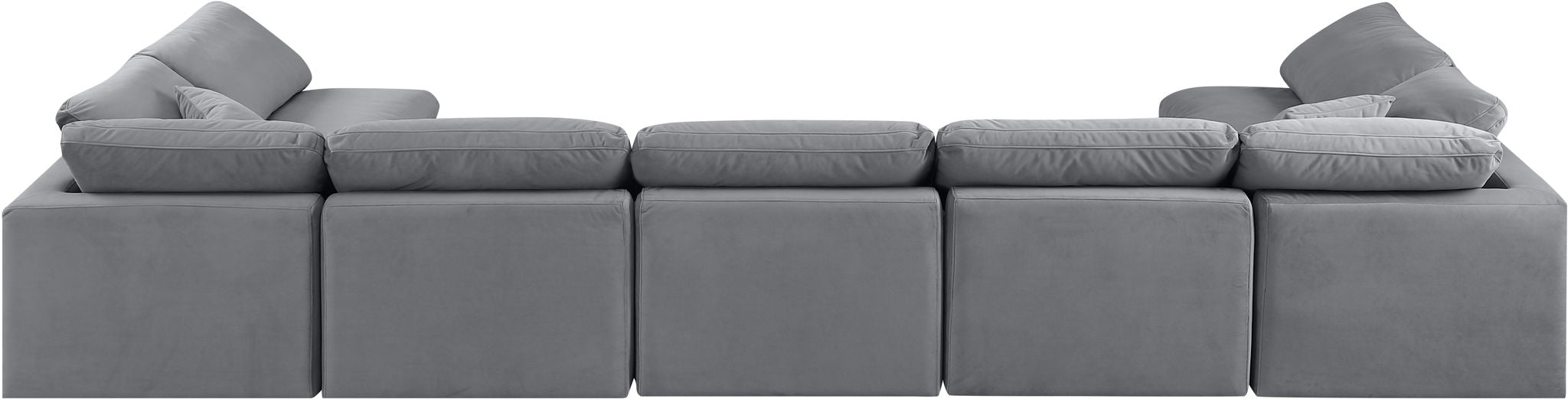 Indulge - Velvet 7 Piece Modular U-Shaped Sectional