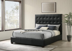 Medley - Genuine Leather Platform Bed