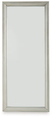 Evesen - Champagne - Floor Standing Mirror With Storage