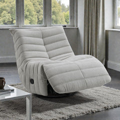 Glider Recliner With Swivel - Oyster Gray