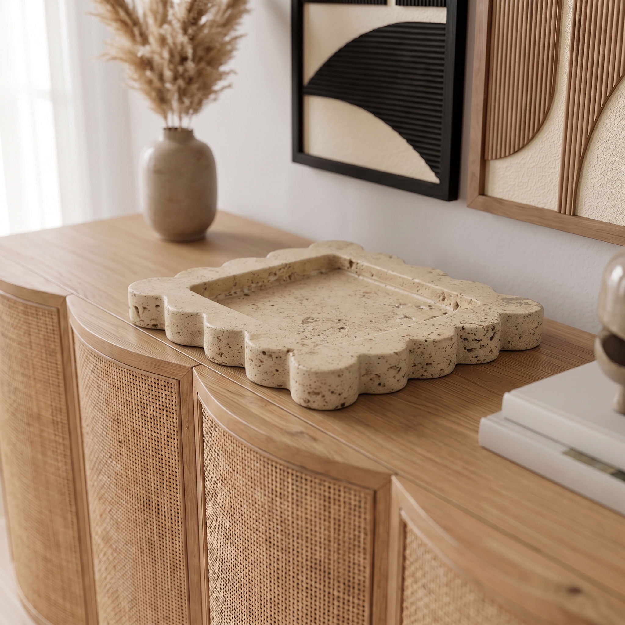 Natalie - Travertine Tray