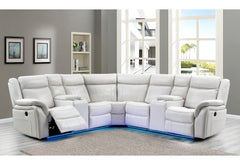 UM02 - Sectional With LED - White