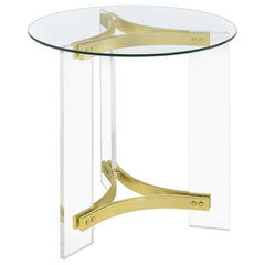 Janessa - Acrylic Coffee And End Table Set