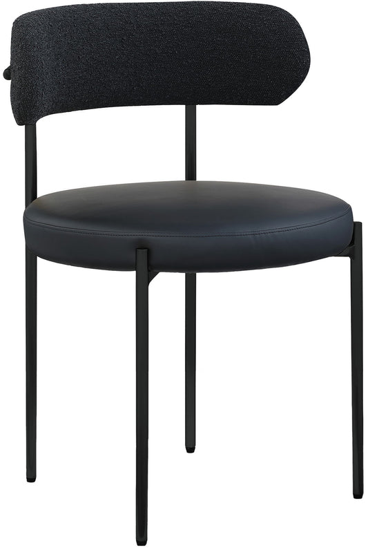 Beacon - Faux Leather Dining Chair With Black Legs (Set of 2)