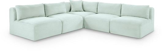 Shaggy - 5 Piece Modular Corner Armless Sectional