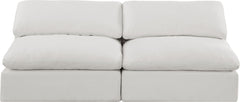 Comfy - Linen Modular Armless Sofa 2 Seats