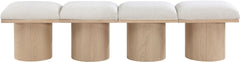 Pavilion - 4 Piece Modular Bench With Natural Base
