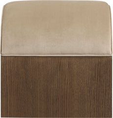 Sable - Velvet Performance Fabric Upholstered Bench