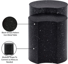 Dimple - Modular End Table - Terazzo Finish